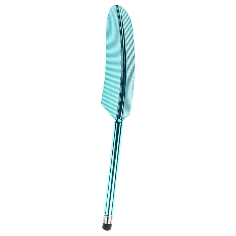 New Feather Capacitor Pen For Ipad Tablet Phone Stylus Condenser Stylus For IPhone6s 7 8 Xs Max - Цвет: BL
