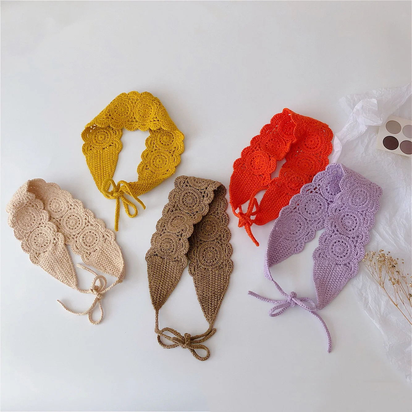 Baby Headband Girls Hollow Hairbands Woolen For Children Candy Color Head Band Infant Spring Summer Hair Accessories Korean hair accessories hair bands hair headband accessories baby headband set