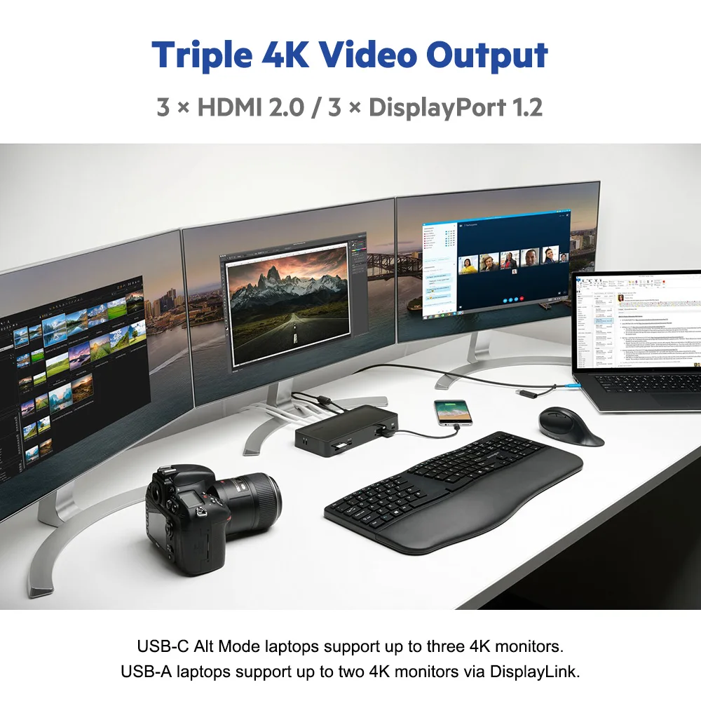 Kensington Sd4900p Usb-c Triple 4k 