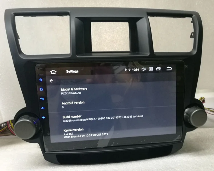 Android 9,0 автомобильное радио с gps для Toyota highlander 2009 с 4G wifi Rockchip PX5 Octa-Core 4g ram 32g flash руль