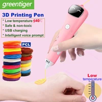 2021 nowy 3D długopis Filament PCL niska temperatura anti-oparzenia 3D pióro do dekorowania DIY rysunek zabawki dla dziewczyn chłopców prezent