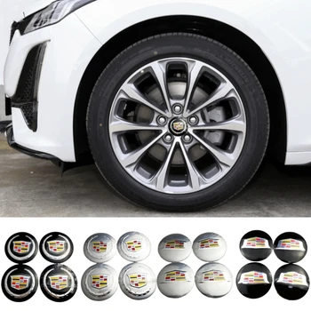 

56MM Car Wheel Cap Sticker For Cadillac Escalade Speedo Xt5 Cts Ats Srx Sts Eldorado XT6 XTS SLR BLS XLR CT4 CT5 Hubcap Decals