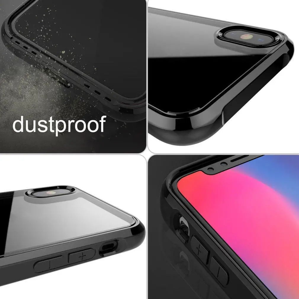 Для iphone/10 противоударный мягкий защитный силиконовый из ТПУ чехол прозрачный чехол LN