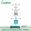 Amplitec 698-2700mhz Yagi Antenna 10dBi Outdoor Directional Antenna N-female Antenna for 2g 3g 4g Amplifier Booster GSM Repeater