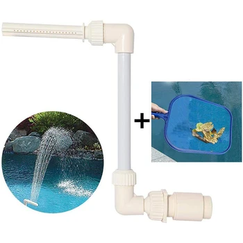 

Poll Fountain for Swimming Pools Fun Spa Fountain Frame Swimming Pool Decor for Inground Pools