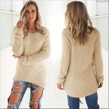 

New casual black pink sweater warm women's clothes top pull femme fat winter sweater lady oversized pullover jumper
