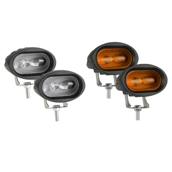 

2pcs High-Intensity LED Off Road Work Light 6D Oval Lens Waterproof Dustproof Shockproof Spot Light for Car Motorcycle