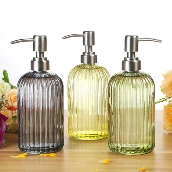 

Soap Shampoo Dispenser Liquid Hand Soap Bottle with Stainless Steel Pump for Bathroom Kitchen J99Store