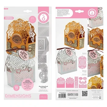 

2020 Metal Cutting dies floral box Die Cut Scrapbooking Paper Craft Handmade Card Punch Art Cutter Decorative Stencil