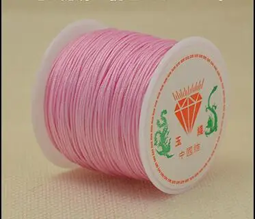 1Roll 0.8 1 1.5 mm Nylon Cord Thread Chinese Knot Macrame Cord Bracelet Braided String DIY Tassels Beading String Thread Jewelry 