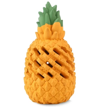 

Pineapple Dog Chew Toys for Chewer- Indestructible Interactive Treat Toys for Dogs - Fun to Chew, Chase and Fetch