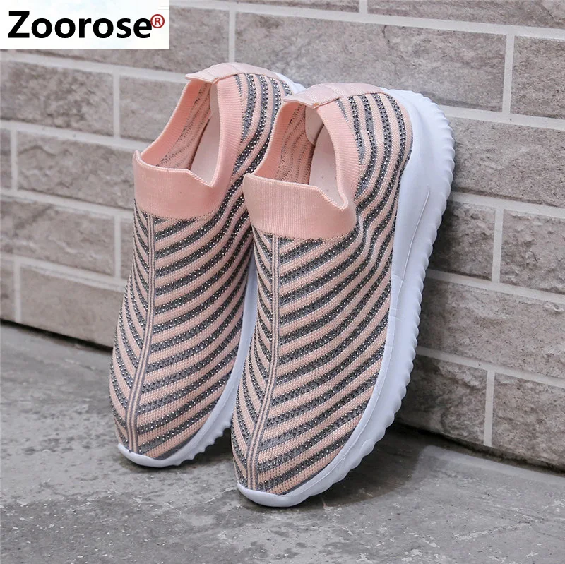 

Zoorose Women Lightweight Sneakers 2020 Summer Casual Women's Woven Diamond Soft Shock Absorption Walking Shoes Plus Size 43