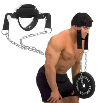 

50Cm Neck Trainer Resilient Trainer Weight Lifting Builder Muscles Equipment Adjustable Shackle Neck Harnes D Head Strength P3I5