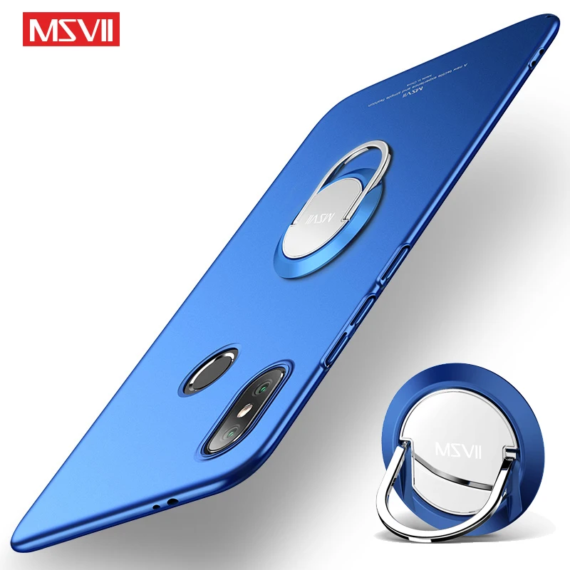 Mi 8 Lite чехол MSVII матовый для Xiaomi Mi8 Pro Чехол Xiomi SE Global Ring Holder Cover чехлы|Бамперы| |