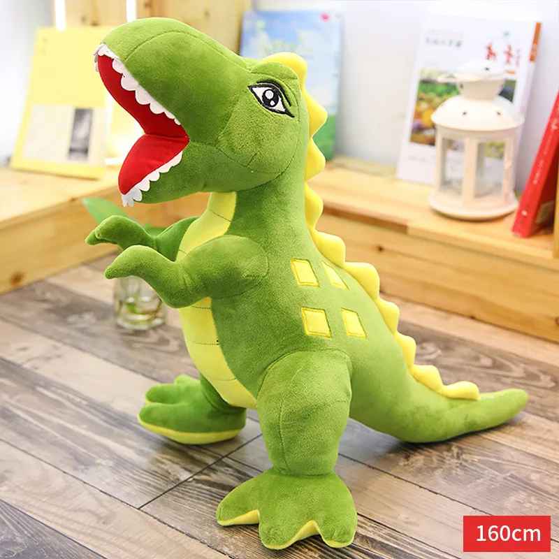 1 шт. 40-100 см Neue Dinosaurier plukch Spielzeug мультяшный тираннозавр Nette Stofftier Puppen feur Kinder Jungen geburtstag - Цвет: 7 160cm