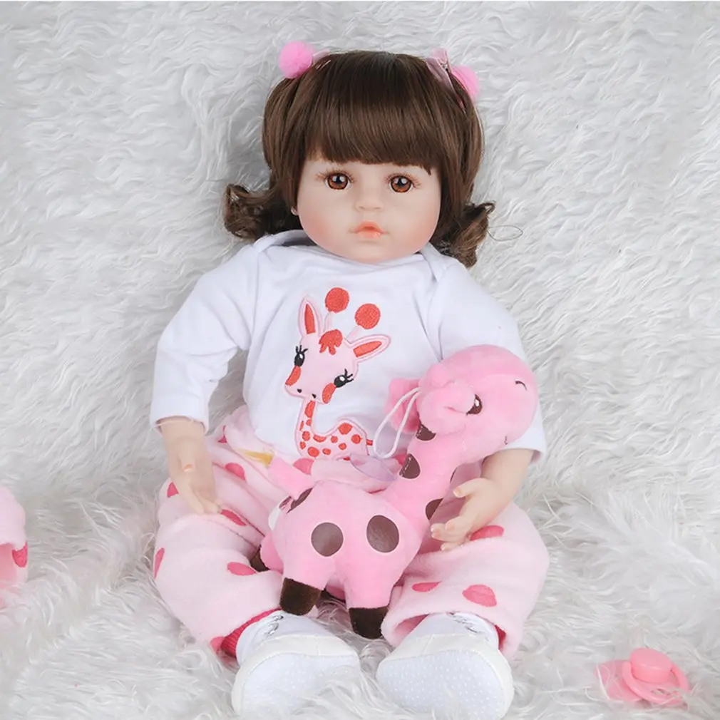 48 см/60 см милые мягкие куклы Reborn Baby ручной работы дизайн ткань тела силиконовые детские реалистичные живые куклы игрушки для детей девочек