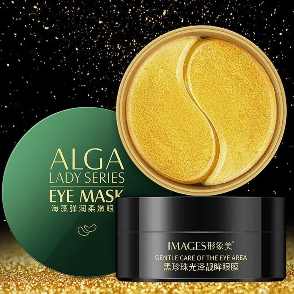 

30 pairs Black Pearl Collagen Mask Natural Moisturizing Gel Eye patches Remove Dark Circles Anti Age Bag Eye Wrinkle