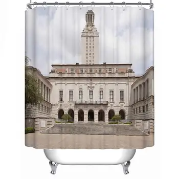 

Horizontal Image University of Texas at Austin Clock Tower Durable Shower Curtain,045457,71''L x 71''W