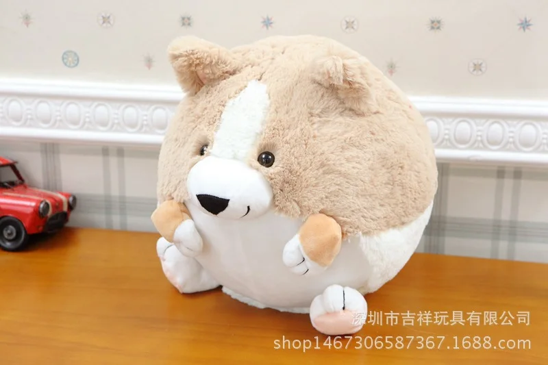 

Corgi Spherical Pillow Creative Women's Birthday Children Gift Doll Corgi Related Products Toy Stuffed Toy Dog