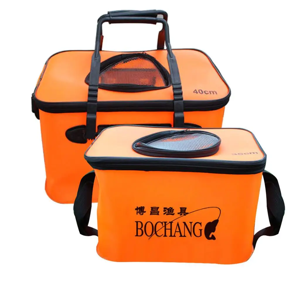 

Fishing Bucket Multipurpose Fishing Bags Fresh Keeping Durable EVA Accessories Folding Bucket Sturdy Camping Travel