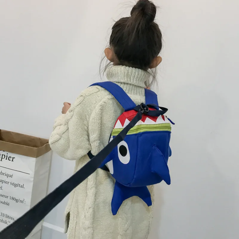

Children Anti Lost Backpack Customizable 1-3 Years Old Kindergarten Small Shark Mini Backpack Men And Women Baby Small Bookbag