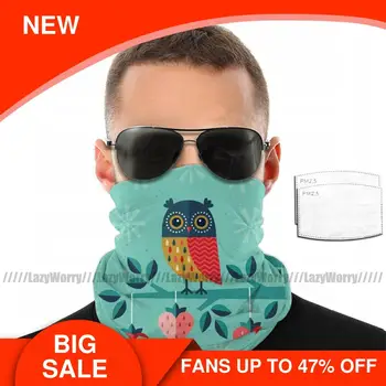 

Strawberry Mouth Face Mask Owl Always Love You Facial Mask Adult Funny Polyester with Filters Mask