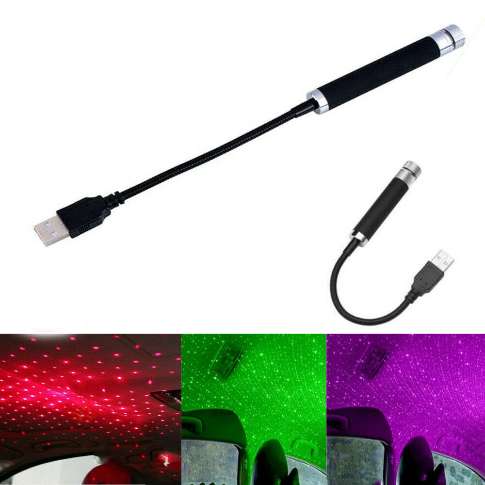Car and Home Ceiling Romantic USB Night Light Party Xmas Decor HOT Plug Play 