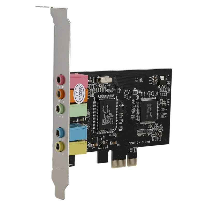 PCI Express E 5 1 канальный 3D Аудио 6 каналов цифровой звуковой карты для win XP|Звуковые
