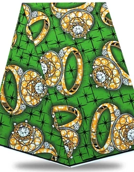 

new 2020 high quality tissue african wax 6 yards of african fabric print african wax fabric for women dress