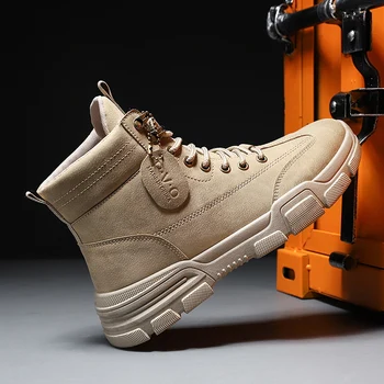 

Winter Plus Cashmere Men Casual Boot Keep Warm Cold Protection Men Fashion Work Boots Outdoor Adult Walk Boot Zapatos De Hombre