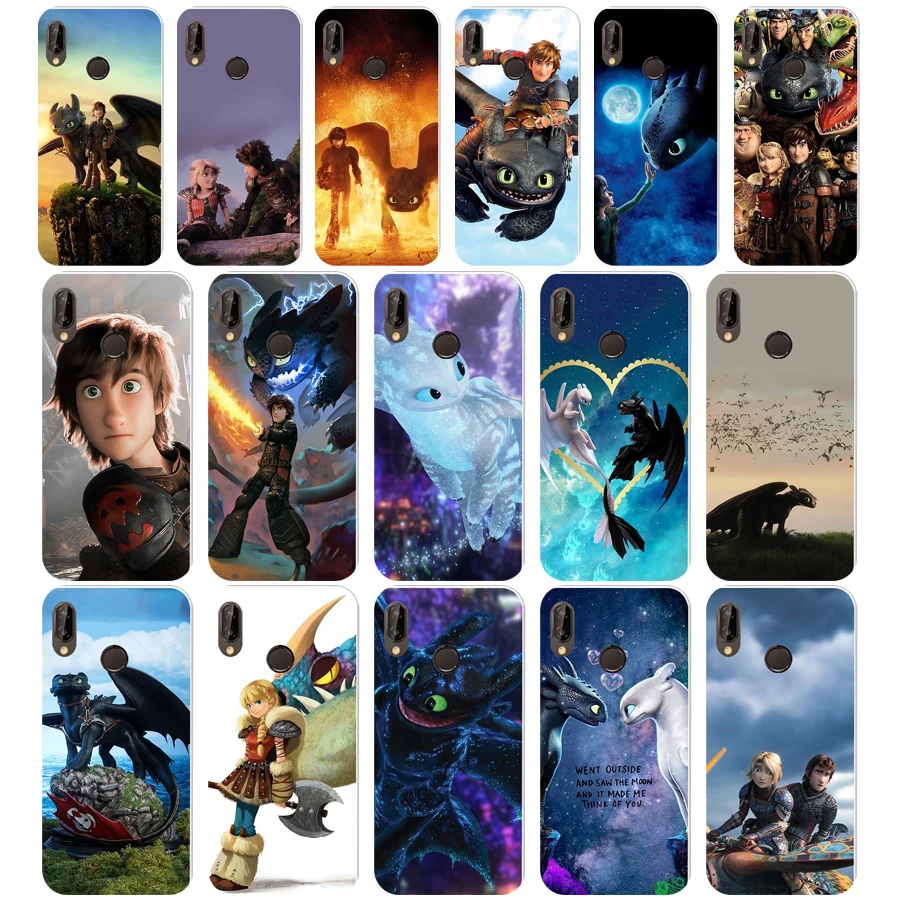 

385WE How to Train Your Dragon Soft Silicone Tpu Cover Case for Honor 10 huawei p 10 20 30 lite y5 2018 p30 Pro mate 10 20 lite