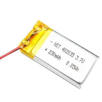 

402035 250 mah lithium polymer batteries for MP3 MP4't a MP5 small toys free shipping