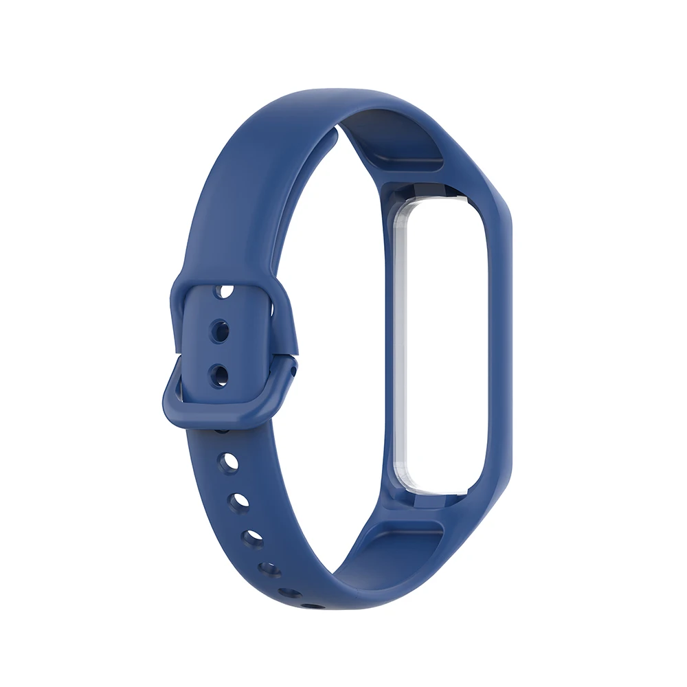 10 цветов Силиконовый ремешок для samsung Galaxy fit-e SM-R375 fit e умный Браслет спортивный ремешок для часов Замена резины браслет - Цвет ремешка: Navy blue