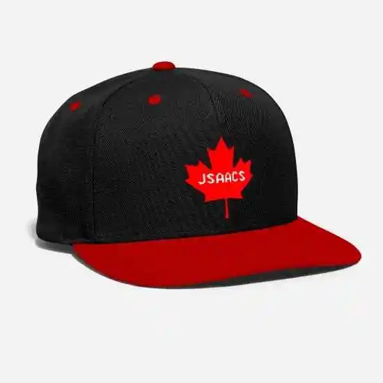 black red Флаг Канады Jsaacs вышитые индивидуальные эмблемы значок кленовый лист Ottawa Toronto Ванкувер Квебек унисекс Регулируемая бейсбольная шапка - Цвет: black red