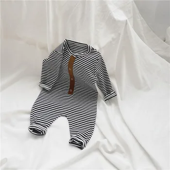 

2020 Brand New Fashion Newborn Toddler Infant Baby Boys Romper Long Sleeve Jumpsuit Playsuit Little Boy Outfits Black Clothes