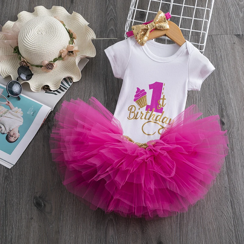 Новогодняя одежда для маленьких девочек Carters 3 шт. Платье для крещения младенцев платье моя первая Рождественское платье для девочек 1 год, день рождения, платья принцессы - Цвет: Set 8 rose