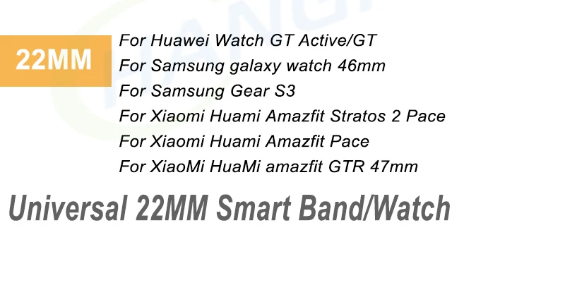 Hangrui 22 мм кожаный ремешок для часов Xiaomi AMAZFIT Pace Stratos 2 Универсальный браслет для HuaMi Amazfit GTR 47 47 мм мягкий ремешок