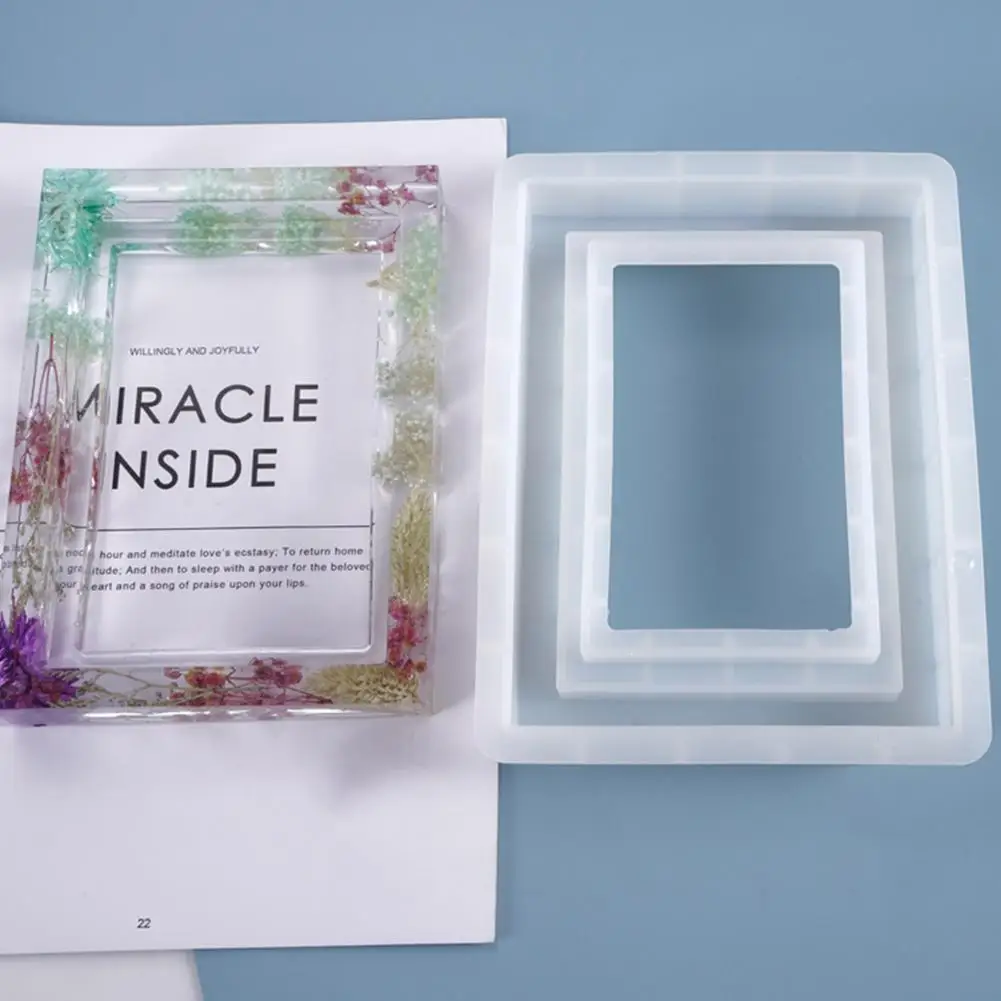 Silicone Mold Photo Frame Decoration Crystal Epoxy Mold Personalized