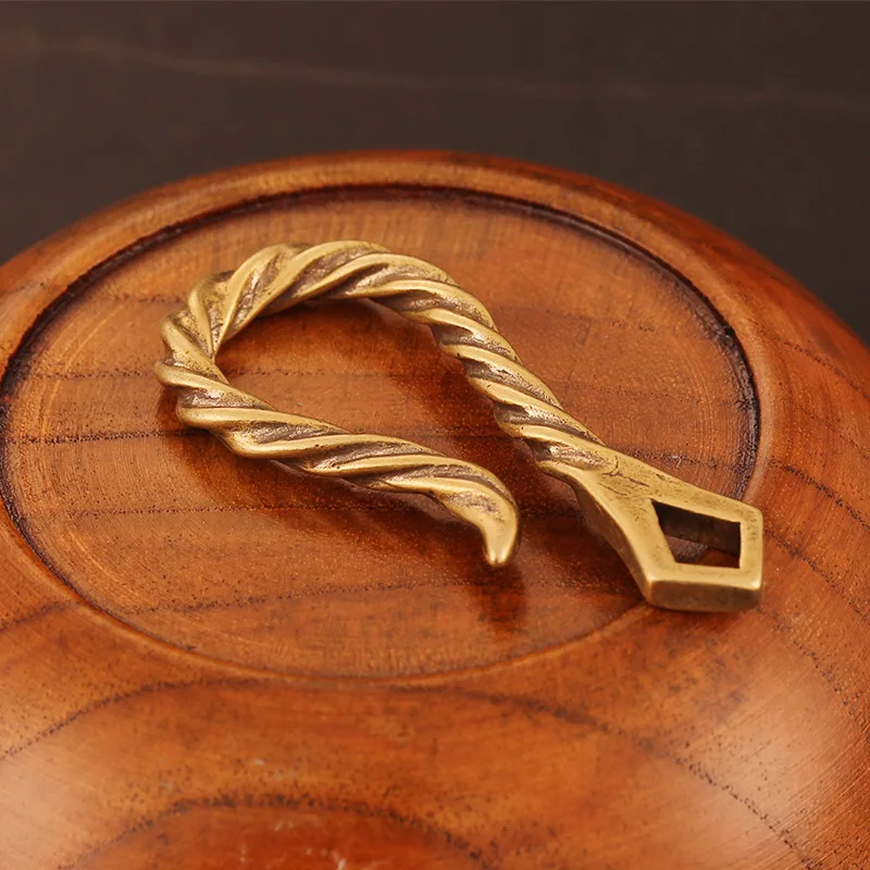 Резьбовая поясная пряжка брелоки ручной работы латунные металлические тканевые