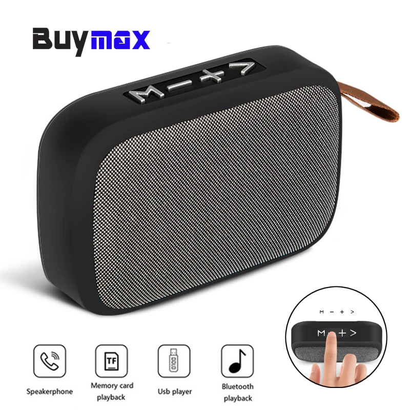 

Portable Wireless Bluetooth Speaker Mini Outdoor Speaker Surround Stereo Music Boxes Support TF Card FM Stereo Hi-Fi Desk Speake