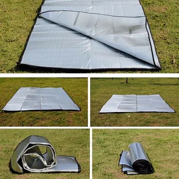 

Double Sided Foldable Waterproof Aluminum Foil Mat Portable Outdoor Travel Beach Mat Sleeping Mattress for Camping Hiking NEW