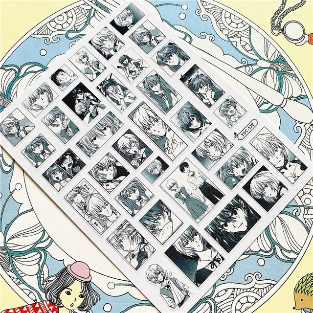 TSC-212 TSC-213 Cartoon anime character 3D Back glue Nail Art Stickers Decals Sliders Nail ornament decoration TSC-172 N