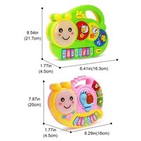 Kid Cartoon Piano Keyboard Game Electronic Multifunctional Toy Animal Sound Flashing Light Baby Instrument Educational Toys Gift 2