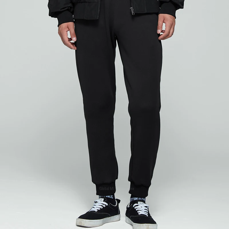 Günstig Xiaomi Mijia wasser abweisend anti statische fleece stricken hosen hosen fleece strahl fuß close up version mode warme sport männer