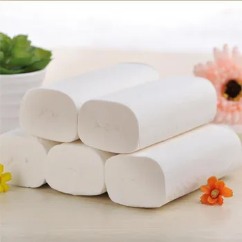 

12 Rolls Coreless disposable paper towels 4-Layer Thicken Wood Pulp Tissue Towel Household Toilet Paper Bathroom toilettenpapier