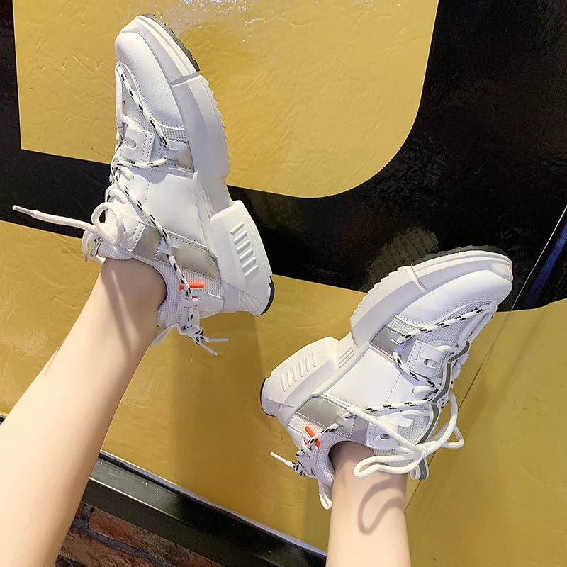 Женская прогулочная обувь; M2K Tekno; кроссовки для спорта на открытом воздухе; Роскошные Дизайнерские кроссовки для девочек; цвет белый; Старый папа