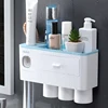Dust-proof Toothbrush Holder High Capacity Toothpaste Storage Bathroom Accessories Automatic Convenient Toothpaste Dispenser 6