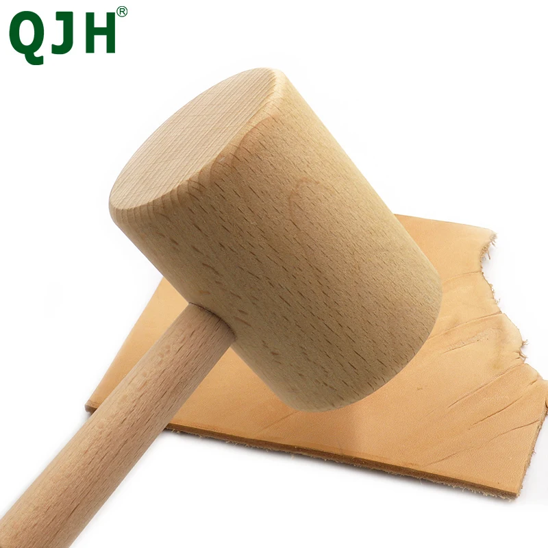 DIY кожевенное ремесло молоток из бука для резьбы по дереву перфорации