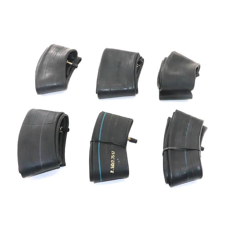 Durable Rubber Straight Valve Motorcycle Inner Tubes - Various Sizes