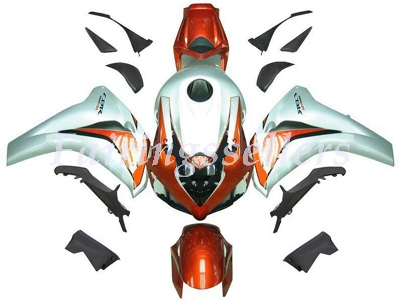 

Injection New ABS Full fairings kit Fit For HONDA CBR1000RR 2008 2009 2010 2011 CBR1000RR 08-11 CBR1000 Fairing Orange Silvery